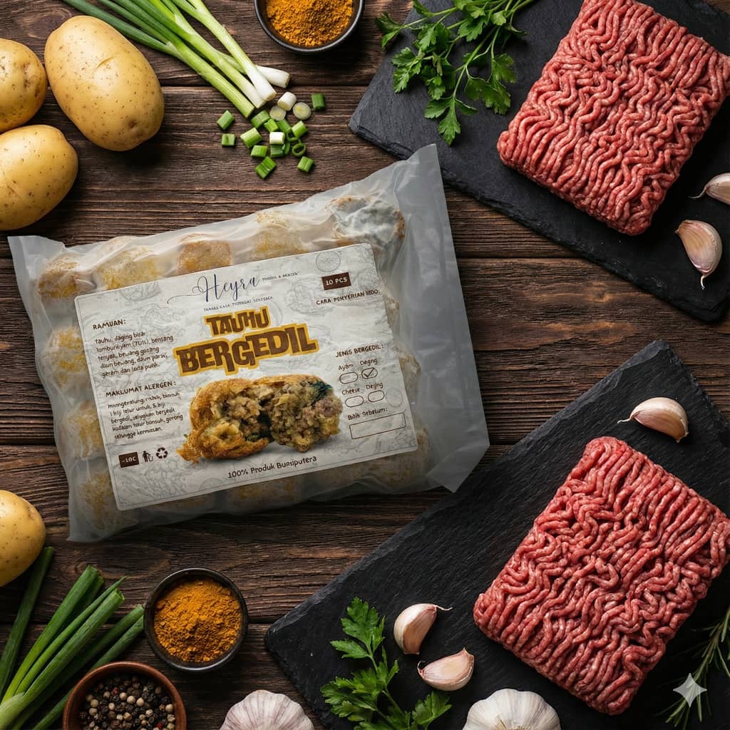 Frozen Tauhu Bergedil Daging