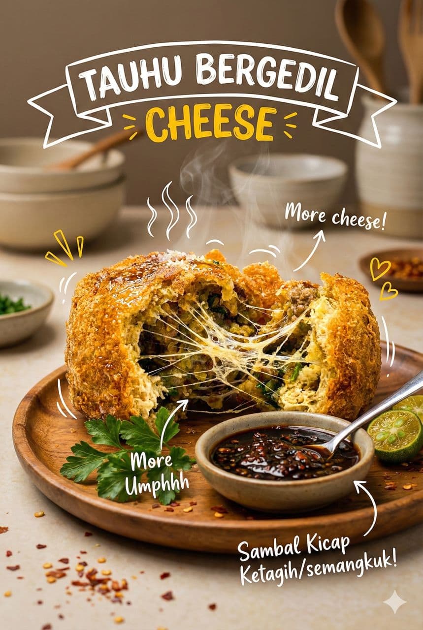 Tauhu Bergedil Ayam Cheese